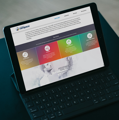 Nouveau site web pour Les Enduits Carapace Nouveau site web des Enduits Carapace