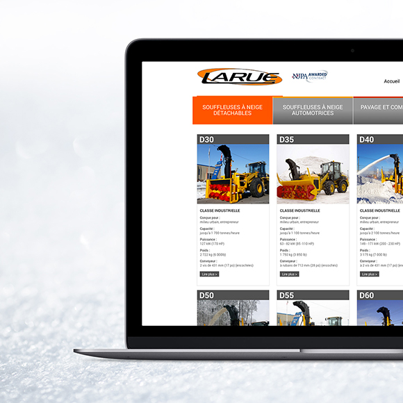 Création du site Web et d’outils promotionnels